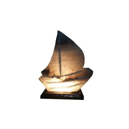 Соляная лампа Кораблик белая